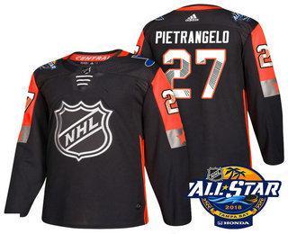 Men’s St. Louis Blues #27 Alex Pietrangelo Black 2018 NHL All-Star Stitched Ice Hockey Jersey