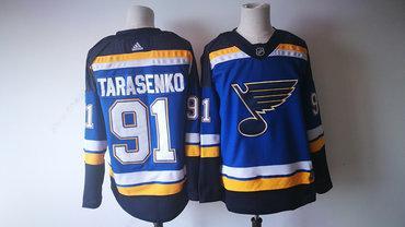 Men’s St. Louis Blues #91 Vladimir Tarasenko Blue 2017-2018 Hockey Stitched NHL Jersey