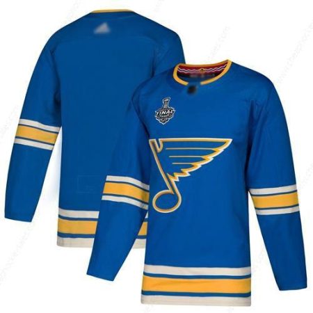 Men’s St. Louis Blues Blank Blue Alternate Authentic 2019 Stanley Cup Final Bound Stitched Hockey Jersey