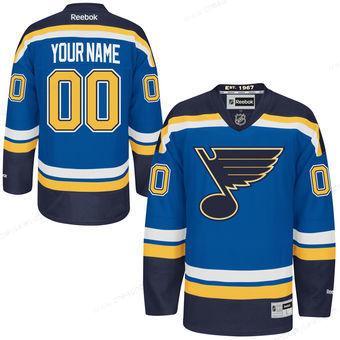 Men’s St. Louis Blues Reebok Navy Blue Premier Home Custom Jersey