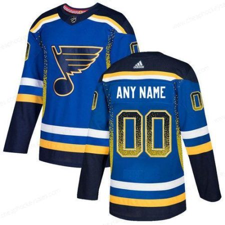 Men’s St. Louis Blues Royal Men’s Customized Drift Fashion Adidas Jersey