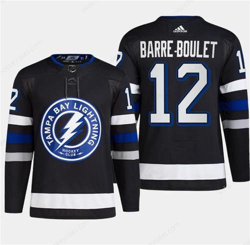 Men’s Tampa Bay Lightning #12 Alex Barre-Boulet Black 2024 Stadium Series Stitched Jersey