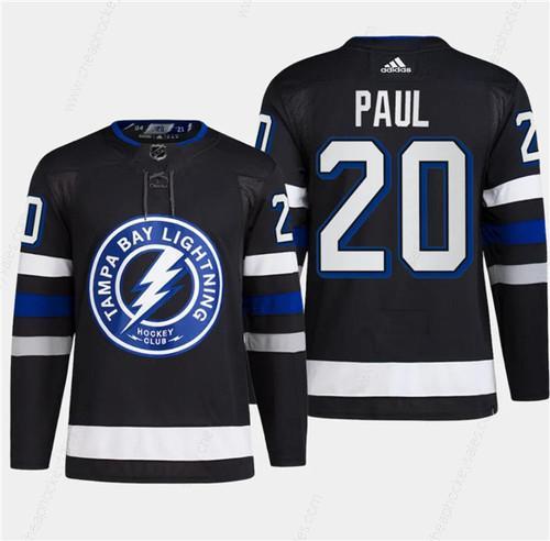 Men’s Tampa Bay Lightning #20 Nicholas Paul Black 2024 Stadium Series Stitched Jersey