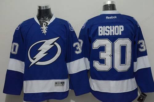 Men’s Tampa Bay Lightning #30 Ben Bishop Blue Jersey