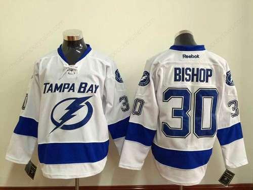 Men’s Tampa Bay Lightning #30 Ben Bishop White Jersey