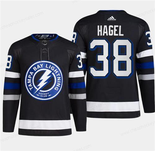 Men’s Tampa Bay Lightning #38 Brandon Hagel Black 2024 Stadium Series Stitched Jersey