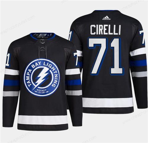 Men’s Tampa Bay Lightning #71 Anthony Cirelli Black 2024 Stadium Series Stitched Jersey