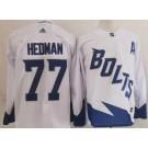 Men’s Tampa Bay Lightning #77 Victor Hedman White 2022 Stadium Series Authentic Jersey