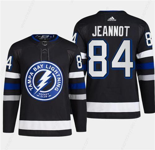 Men’s Tampa Bay Lightning #84 Tanner Jeannot Black 2024 Stadium Series Stitched Jersey