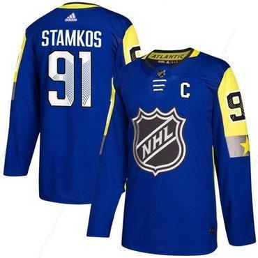 Men’s Tampa Bay Lightning #91 Steven Stamkos Blue 2018 NHL All-Star Stitched Ice Hockey Jersey