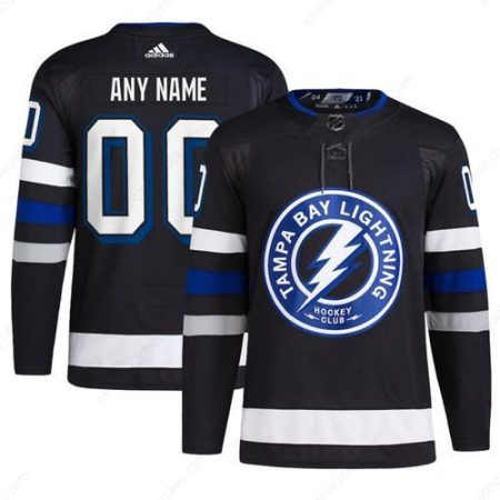 Men’s Tampa Bay Lightning Custom Black 2024 Stadium Series Stitched Jersey