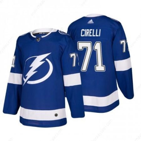 Men’s Tampa Bay Lightning#71 Anthony Cirelli Blue Stitched Jersey