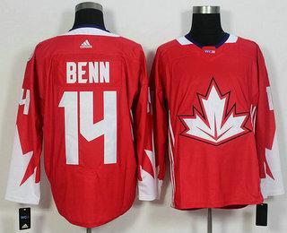 Men’s Team Canada #14 Jamie Benn Red 2016 World Cup Of Hockey Game Jersey