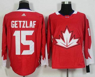 Men’s Team Canada #15 Ryan Getzlaf Red 2016 World Cup Of Hockey Game Jersey