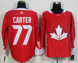 Men’s Team Canada #77 Jeff Carter Red 2016 World Cup Of Hockey Game Jersey