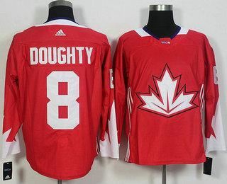 Men’s Team Canada #8 Drew Doughty Red 2016 World Cup Of Hockey Game Jersey