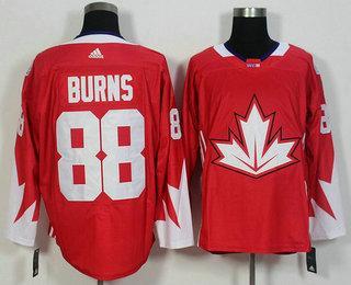 Men’s Team Canada #88 Brent Burns Red 2016 World Cup Of Hockey Game Jersey