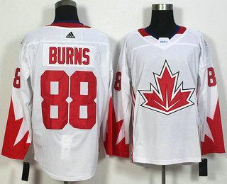 Men’s Team Canada #88 Brent Burns White 2016 World Cup Of Hockey Game Jersey