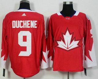 Men’s Team Canada #9 Matt Duchene Red 2016 World Cup Of Hockey Game Jersey