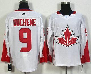 Men’s Team Canada #9 Matt Duchene White 2016 World Cup Of Hockey Game Jersey