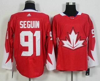 Men’s Team Canada #91 Tyler Seguin Red 2016 World Cup Of Hockey Game Jersey