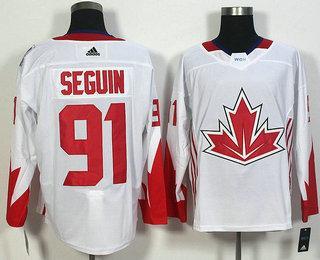 Men’s Team Canada #91 Tyler Seguin White 2016 World Cup Of Hockey Game Jersey