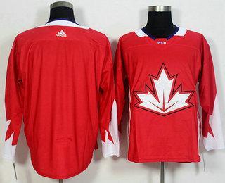 Men’s Team Canada Blank Red 2016 World Cup Of Hockey Game Jersey