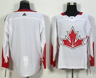 Men’s Team Canada Blank White 2016 World Cup Of Hockey Game Jersey