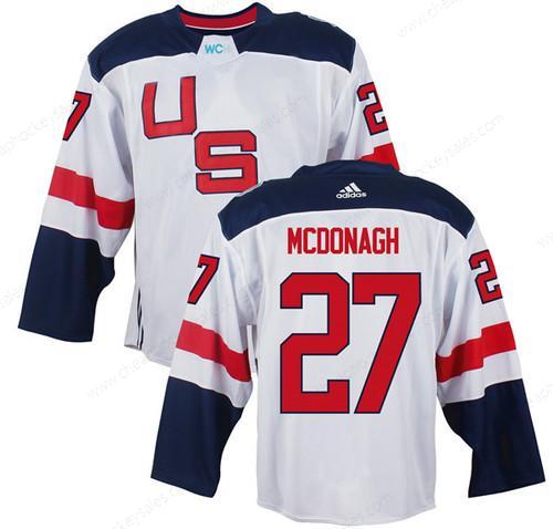 Men’s Team Usa #27 Ryan Mcdonagh White 2016 World Cup Of Hockey Game Jersey