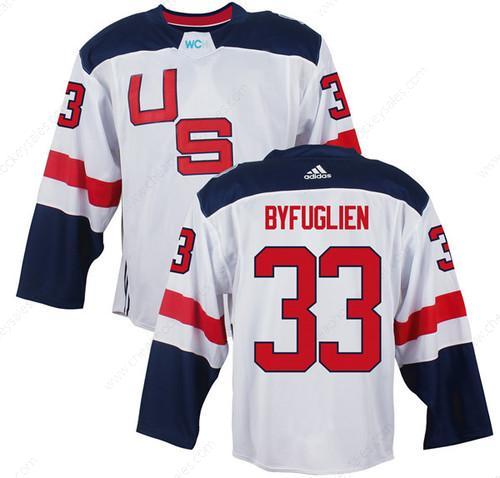 Men’s Team Usa #33 Dustin Byfuglien White 2016 World Cup Of Hockey Game Jersey