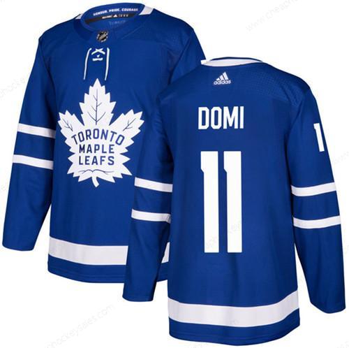 Men’s Toronto Maple Leafs #11 Max Domi Blue Stitched Jersey