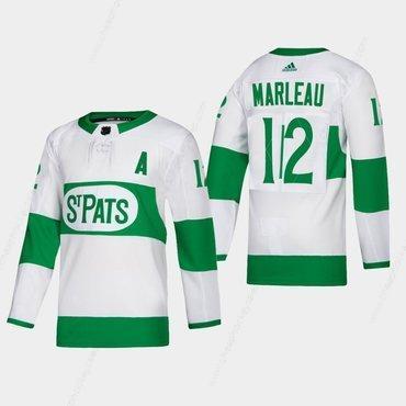 Men’s Toronto Maple Leafs #12 Patrick Marleau St. Pats Road Authentic Player White Jersey