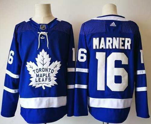 Men’s Toronto Maple Leafs #16 Mitchell Marner Royal Blue Home 2017-2018 Adidas Hockey Stitched NHL Jersey