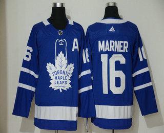 Men’s Toronto Maple Leafs #16 Mitchell Marner Royal Blue With A Patch Adidas Stitched NHL Jersey