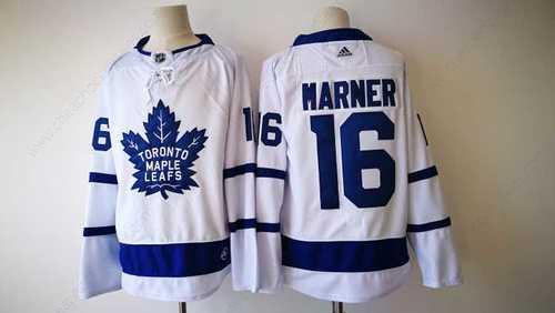 Men’s Toronto Maple Leafs #16 Mitchell Marner White 2017-2018 Hockey Stitched NHL Jersey