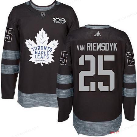 Men’s Toronto Maple Leafs #25 James Van Riemsdyk Black 100Th Anniversary Stitched NHL 2017 Adidas Hockey Jersey