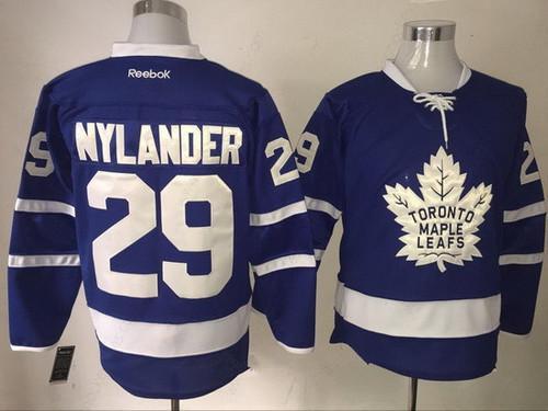 Men’s Toronto Maple Leafs #29 William Nylander Royal Blue 2016-17 Home 100Th Anniversary Stitched Reebok Hockey Jersey