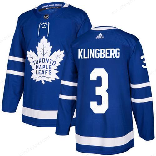 Men’s Toronto Maple Leafs #3 John Klingberg Blue Stitched Jersey