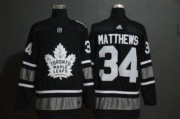 Men’s Toronto Maple Leafs 34 Auston Matthews Black 2019 NHL All-Star Adidas Jersey