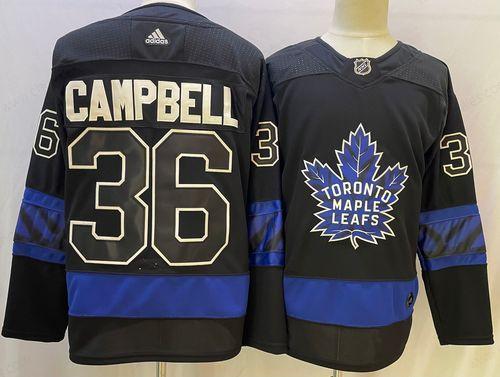 Men’s Toronto Maple Leafs #36 Jack Campbell Black X Drew House Inside Out Stitched Jersey