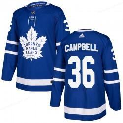 Men’s Toronto Maple Leafs #36 Jack Campbell Blue Authentitc Adidas Jersey