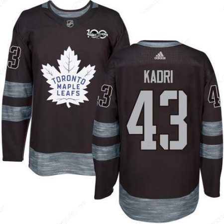 Men’s Toronto Maple Leafs #43 Nazem Kadri Black 100Th Anniversary Stitched NHL 2017 Adidas Hockey Jersey