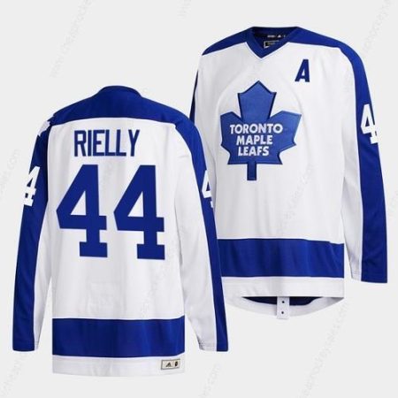 Men’s Toronto Maple Leafs #44 Morgan Rielly White Classics Primary Logo Stitched Jersey