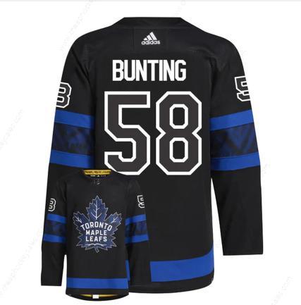 Men’s Toronto Maple Leafs #58 Michael Bunting Black X Drew House Inside Out Stitched Jersey