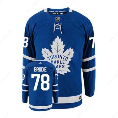 Men’s Toronto Maple Leafs #78 Tj Brodie Royal Blue Adidas Stitched NHL Jersey