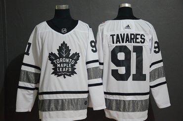 Men’s Toronto Maple Leafs 91 John Tavares White 2019 NHL All-Star Adidas Jersey