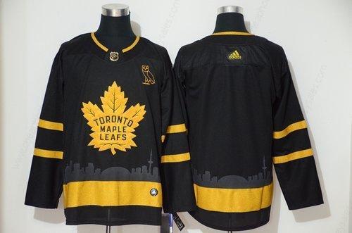 Men’s Toronto Maple Leafs Blank Black Gold Adidas Jersey