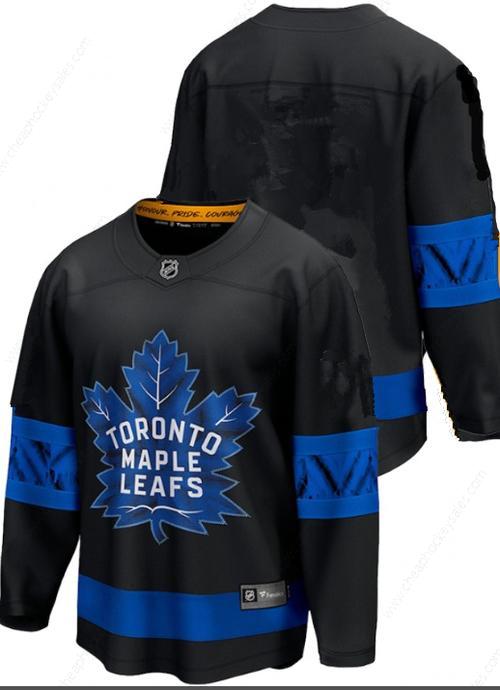 Men’s Toronto Maple Leafs Blank Black X Drew House Inside Out Stitched Jersey