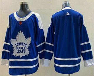 Men’s Toronto Maple Leafs Blank Blue 2022 Reverse Retro Stitched Jersey