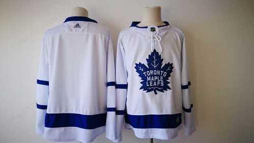 Men’s Toronto Maple Leafs Blank White 2017-2018 Hockey Stitched NHL Jersey